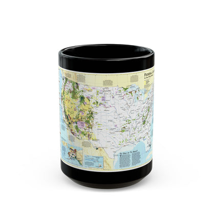 USA - Federal Lands in the Fifty States (1996) (Map) Black Coffee Mug-15oz-The Sticker Space