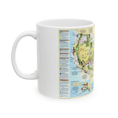 USA - Federal Lands in the Fifty States (1996) (Map) White Coffee Mug-The Sticker Space