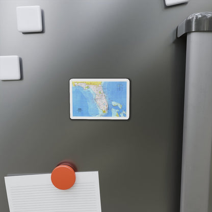 USA - Florida 1 (1973) (Map) Refrigerator Magnet-The Sticker Space