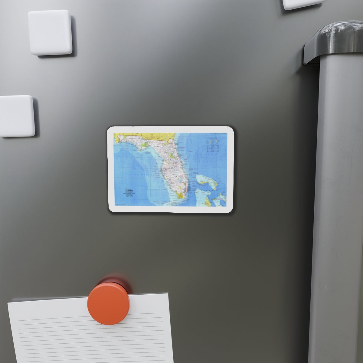 USA - Florida 1 (1973) (Map) Refrigerator Magnet-The Sticker Space