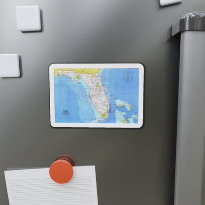 USA - Florida 1 (1973) (Map) Refrigerator Magnet-The Sticker Space