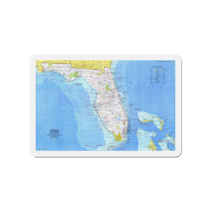 USA - Florida 1 (1973) (Map) Refrigerator Magnet-4" x 4"-The Sticker Space