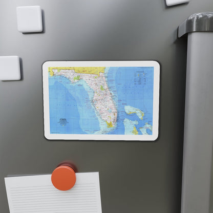 USA - Florida 1 (1973) (Map) Refrigerator Magnet-The Sticker Space