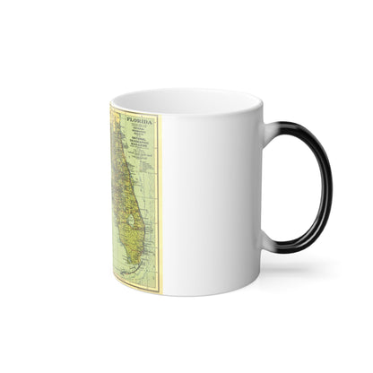 USA - Florida (1930) (Map) Color Changing Mug 11oz-11oz-The Sticker Space