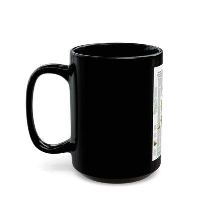 USA - Florida 2 (1973) (Map) Black Coffee Mug-The Sticker Space