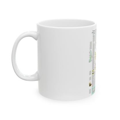 USA - Florida 2 (1973) (Map) White Coffee Mug-The Sticker Space