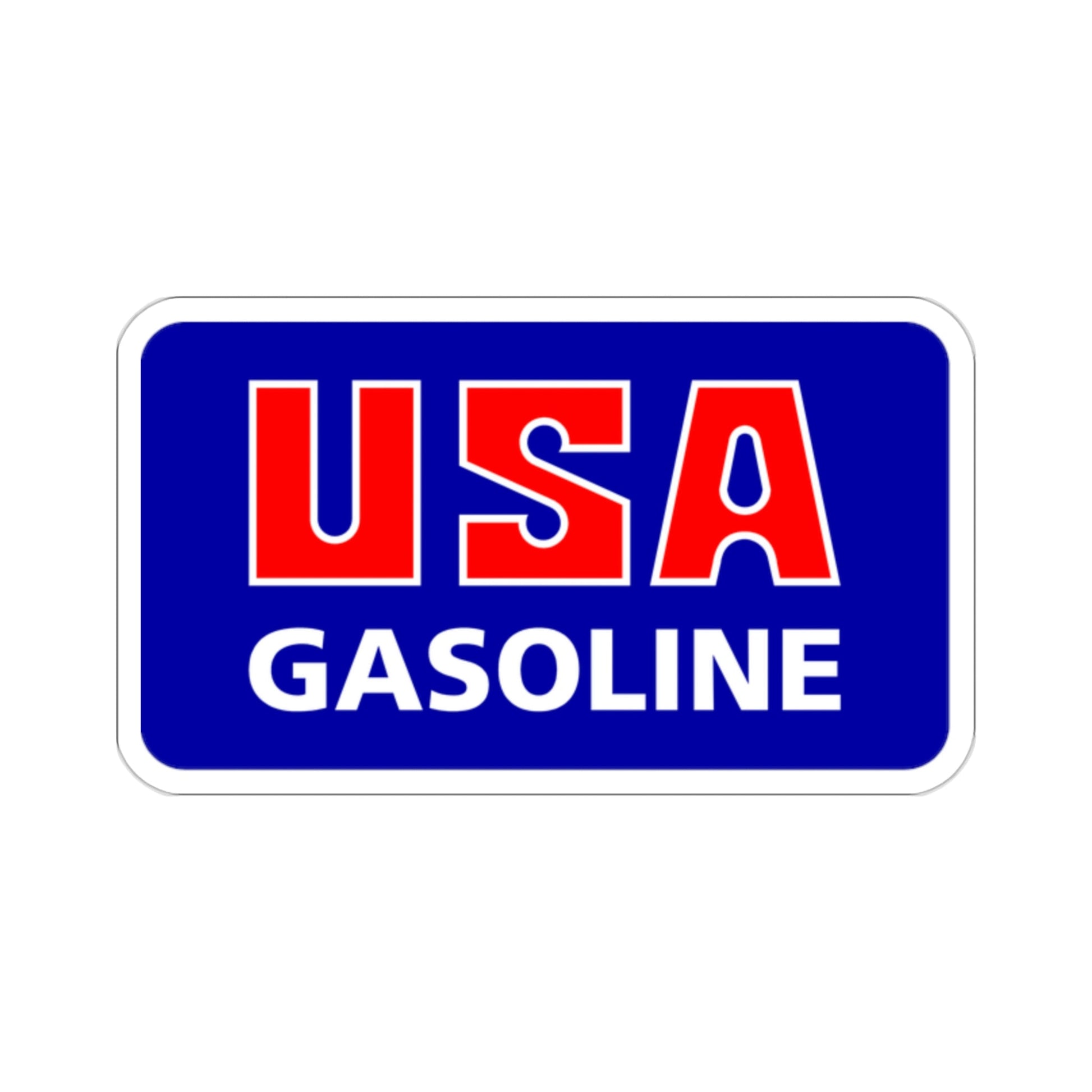 USA Gasoline Logo STICKER Vinyl Die-Cut Decal-2 Inch-The Sticker Space