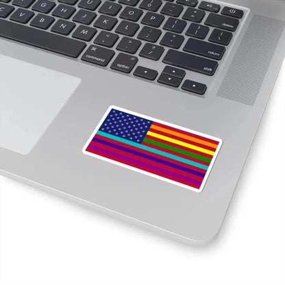 USA Gay flag (United States) STICKER Vinyl Kiss-Cut Decal - The Sticker Space