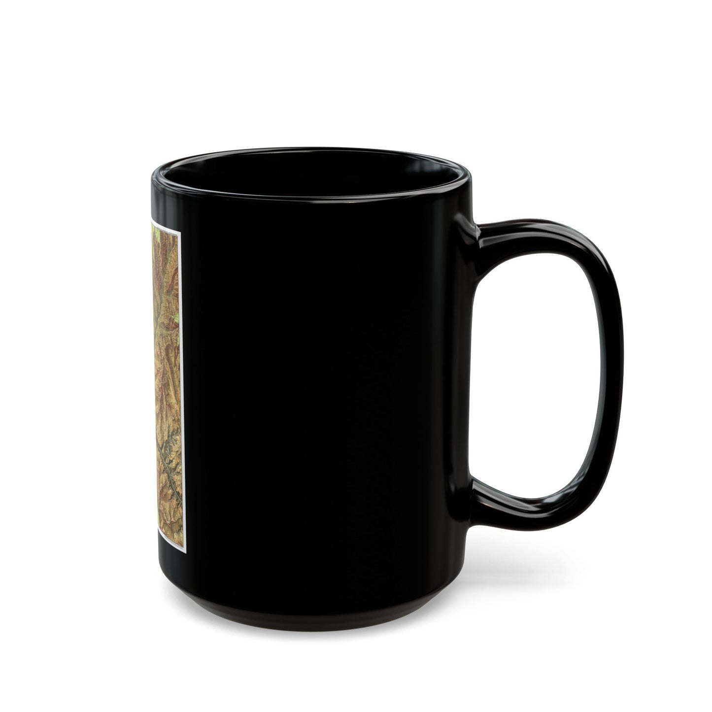 USA - Grand Canyon National Park, Arizona (1978) (Map) Black Coffee Mug-The Sticker Space