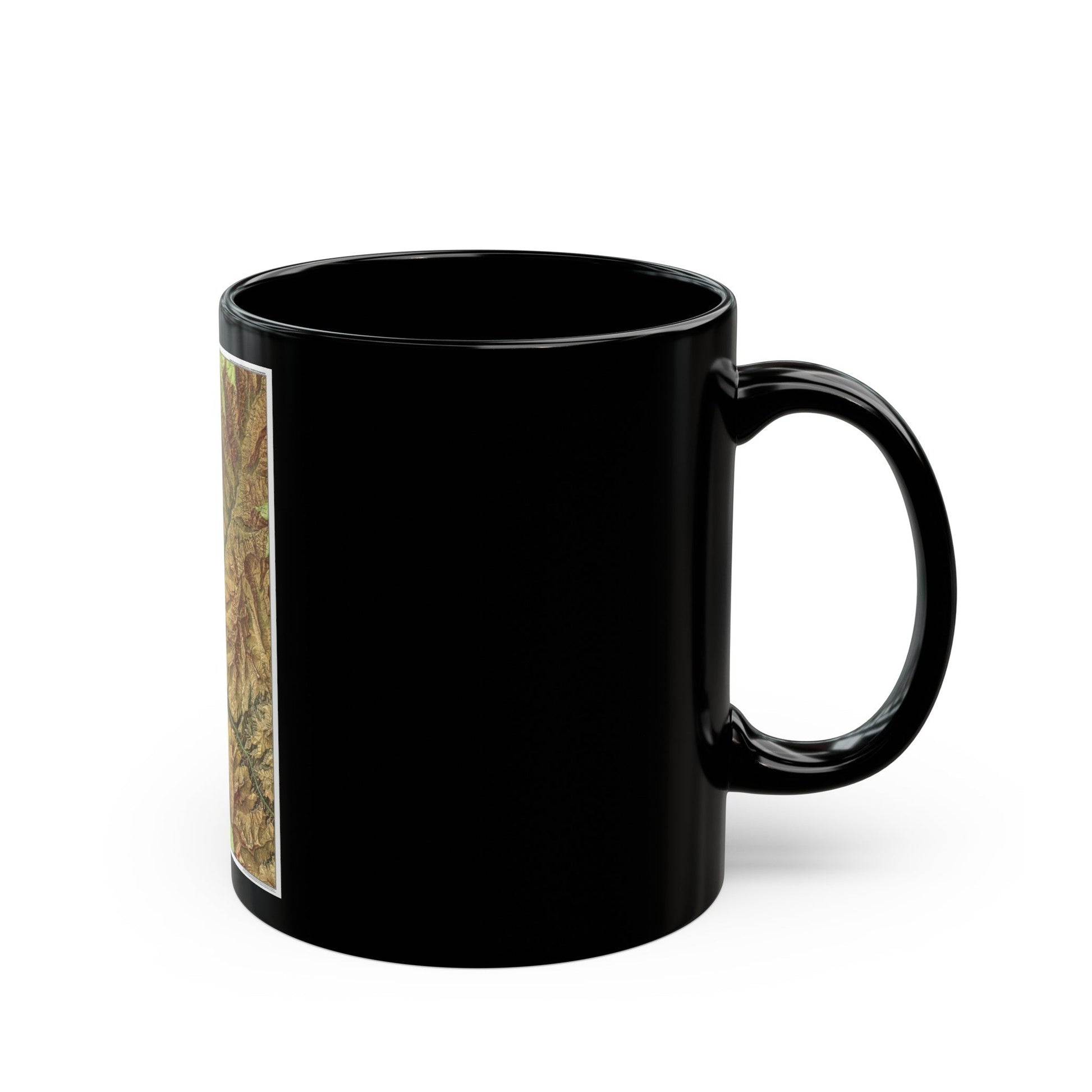 USA - Grand Canyon National Park, Arizona (1978) (Map) Black Coffee Mug-The Sticker Space