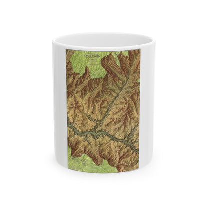 USA - Grand Canyon National Park, Arizona (1978) (Map) White Coffee Mug-11oz-The Sticker Space