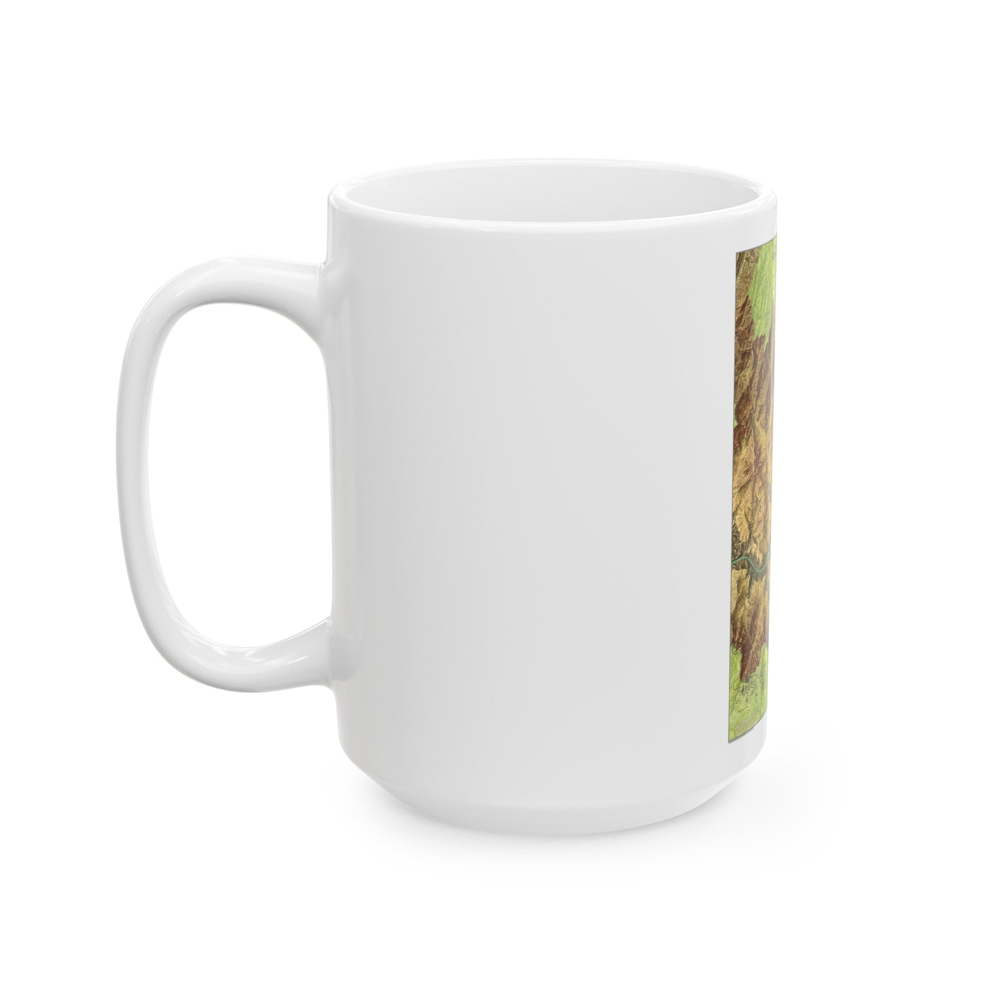 USA - Grand Canyon National Park, Arizona (1978) (Map) White Coffee Mug-The Sticker Space