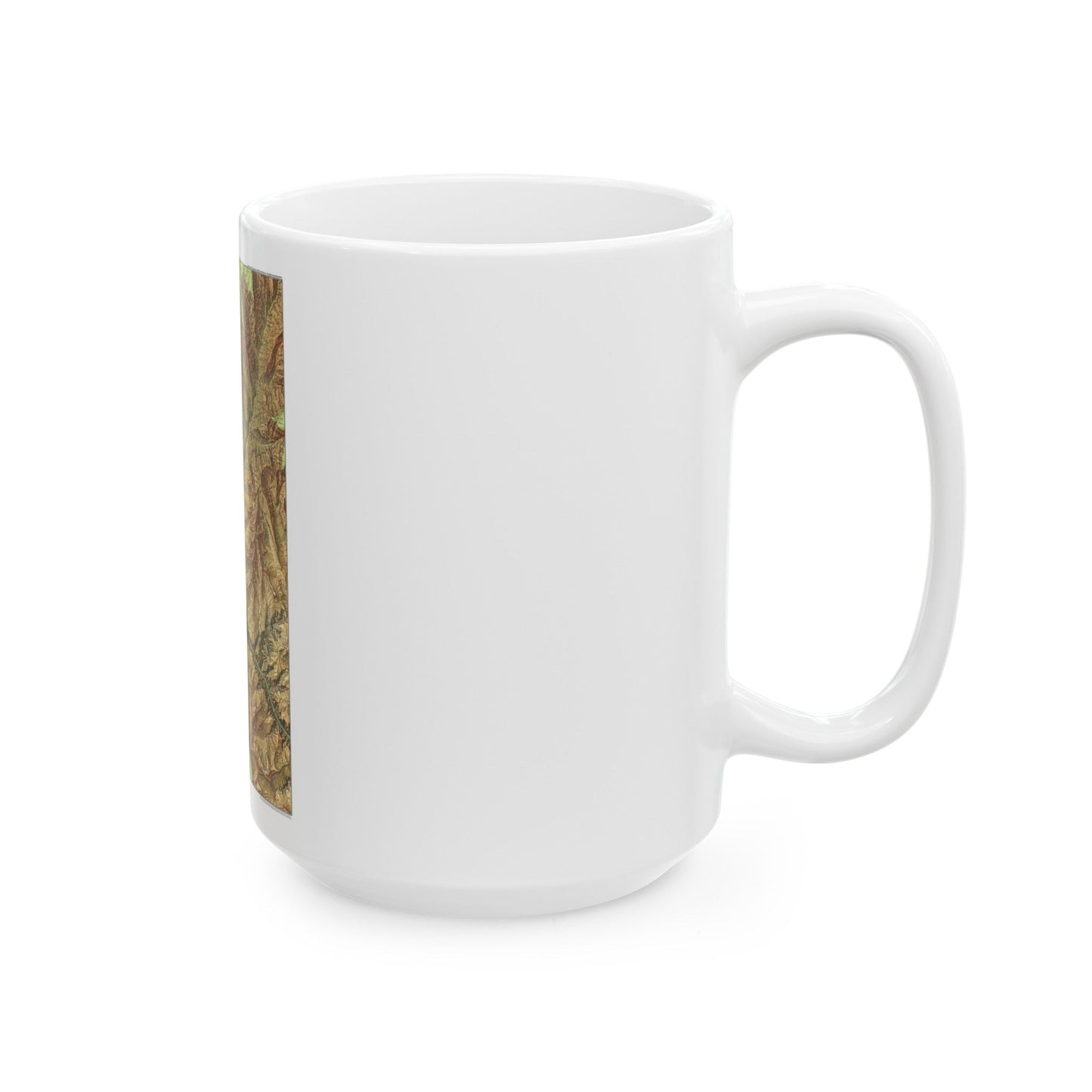 USA - Grand Canyon National Park, Arizona (1978) (Map) White Coffee Mug-The Sticker Space