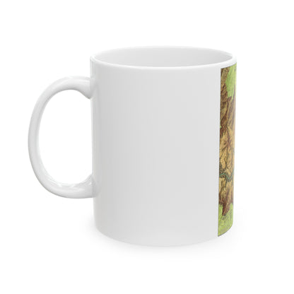 USA - Grand Canyon National Park, Arizona (1978) (Map) White Coffee Mug-The Sticker Space