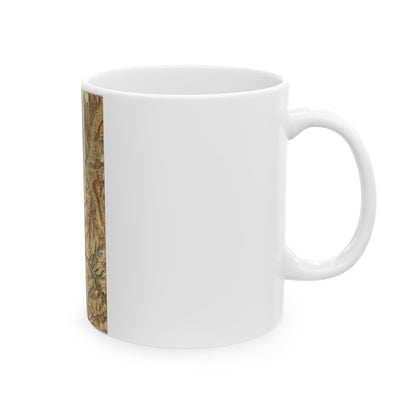 USA - Grand Canyon National Park, Arizona (1978) (Map) White Coffee Mug-The Sticker Space