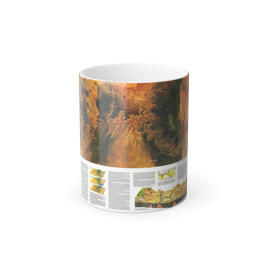 USA - Grand Canyon of the Colorado (1978) (Map) Color Changing Mug 11oz-11oz-The Sticker Space