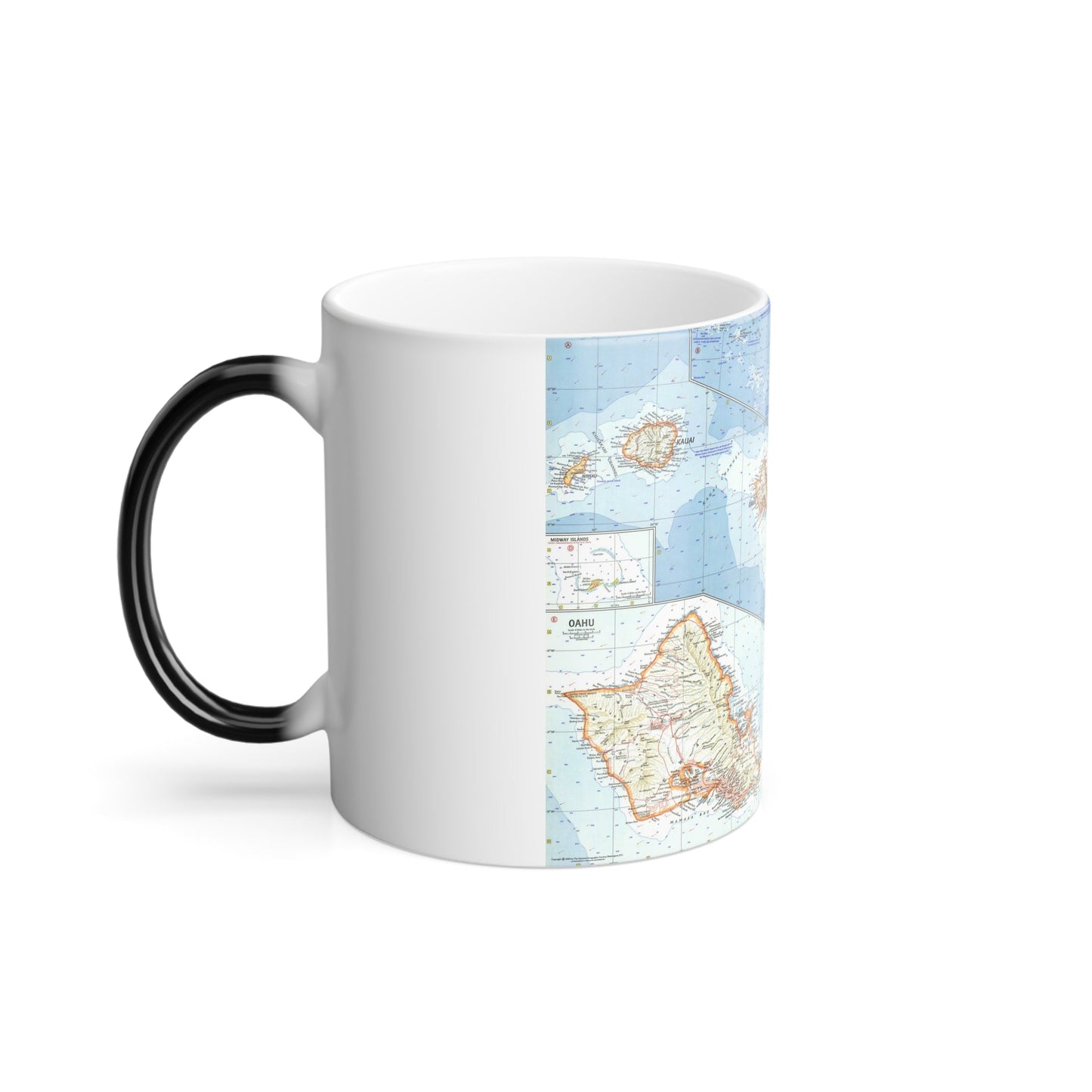 USA - Hawaii (1960) (Map) Color Changing Mug 11oz-11oz-The Sticker Space