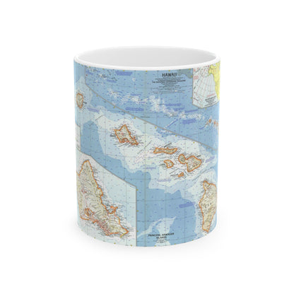 USA - Hawaii (1960) (Map) White Coffee Mug-11oz-The Sticker Space