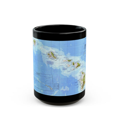 USA - Hawaii (1976) (Map) Black Coffee Mug-15oz-The Sticker Space