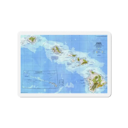 USA - Hawaii (1976) (Map) Refrigerator Magnet 2 Inch - The Sticker Space