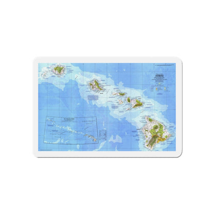 USA - Hawaii (1976) (Map) Refrigerator Magnet-6 × 6"-The Sticker Space