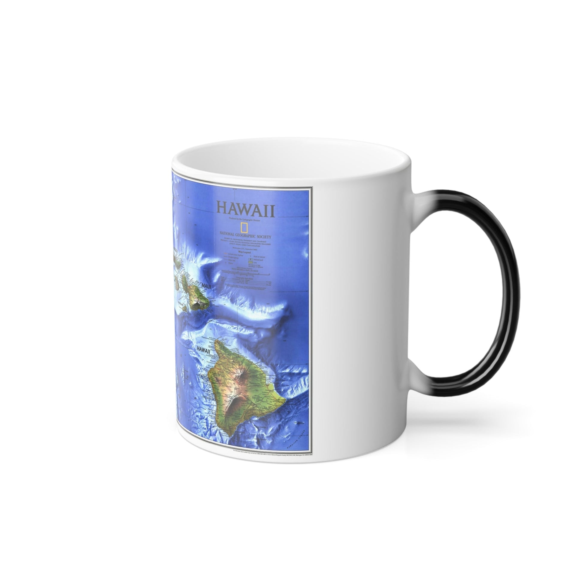 USA - Hawaii (1995) (Map) Color Changing Mug 11oz-11oz-The Sticker Space