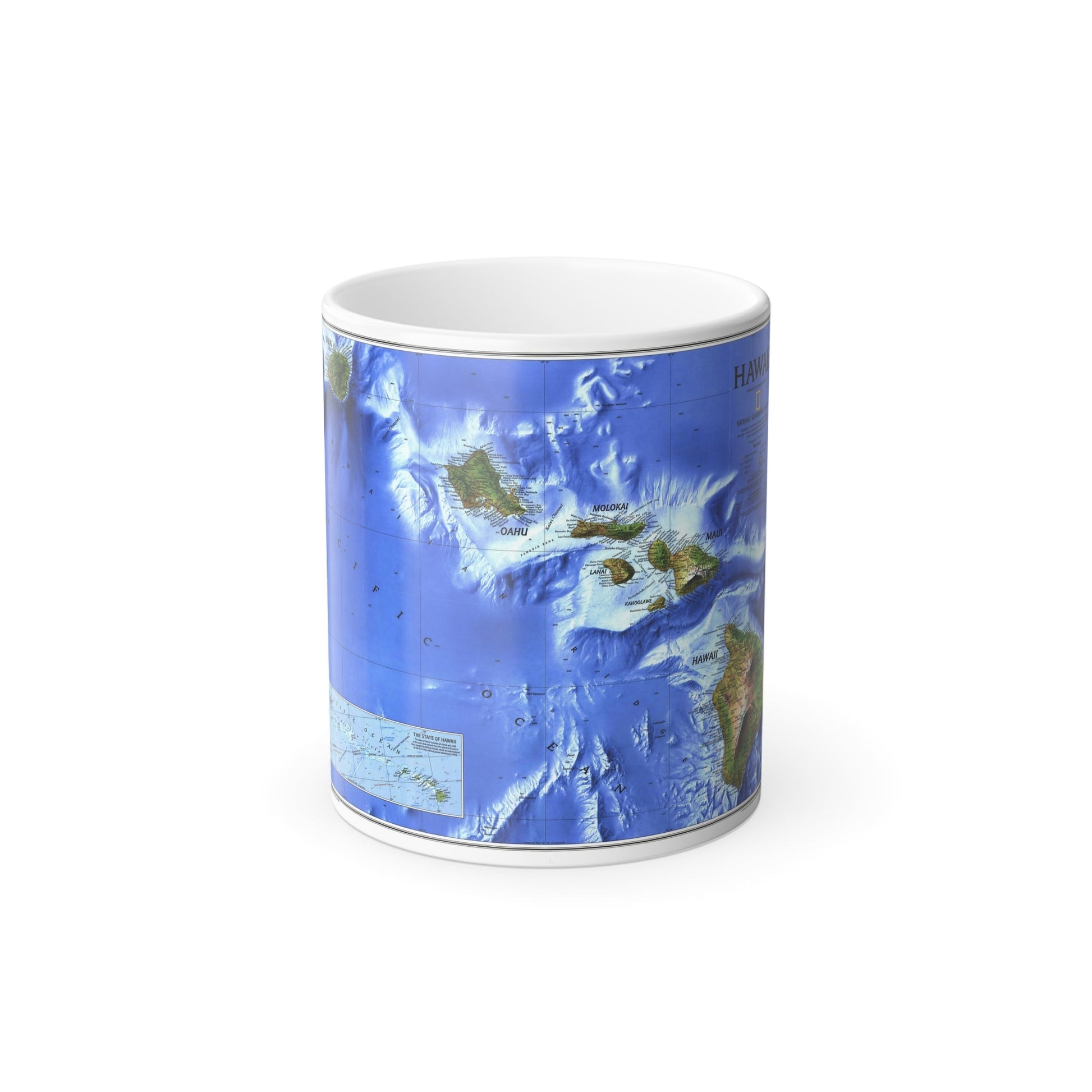 USA - Hawaii (1995) (Map) Color Changing Mug 11oz-11oz-The Sticker Space