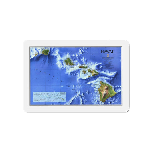 USA - Hawaii (1995) (Map) Refrigerator Magnet-6 × 6"-The Sticker Space