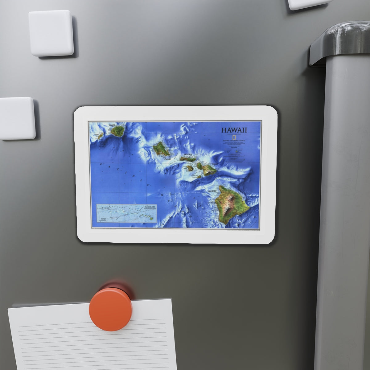 USA - Hawaii (1995) (Map) Refrigerator Magnet-The Sticker Space