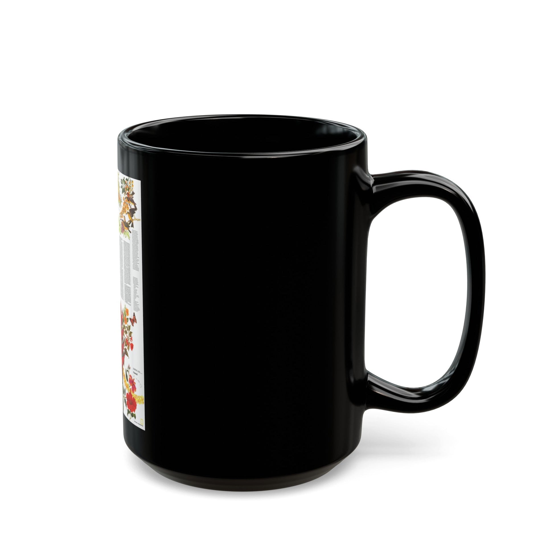 USA - Hawaii, Beguiling Isles (1976) (Map) Black Coffee Mug-The Sticker Space