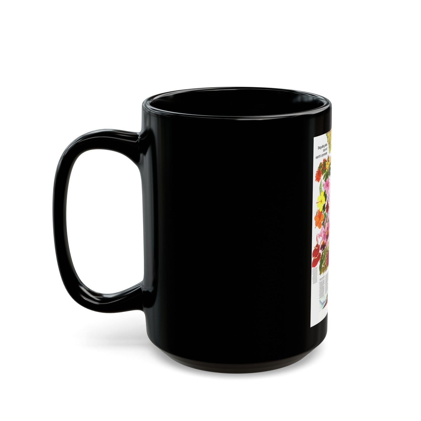 USA - Hawaii, Beguiling Isles (1976) (Map) Black Coffee Mug-The Sticker Space