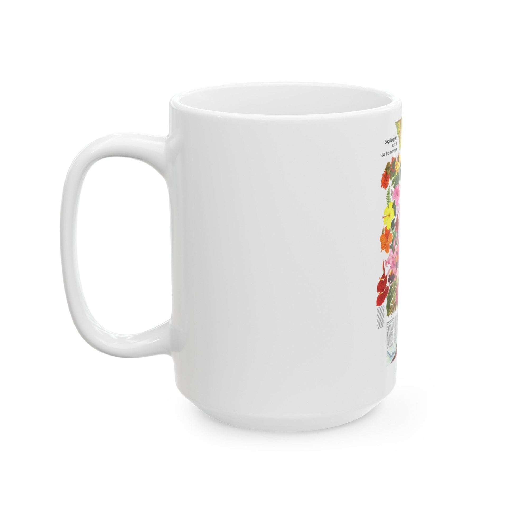 USA - Hawaii, Beguiling Isles (1976) (Map) White Coffee Mug-The Sticker Space