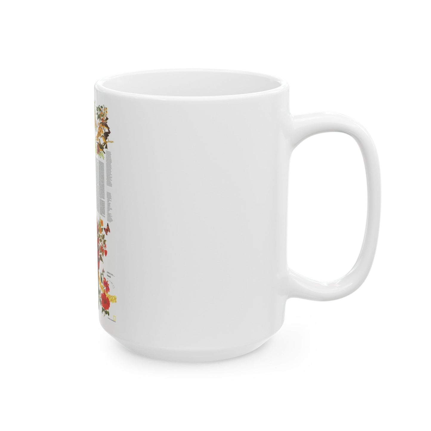 USA - Hawaii, Beguiling Isles (1976) (Map) White Coffee Mug-The Sticker Space