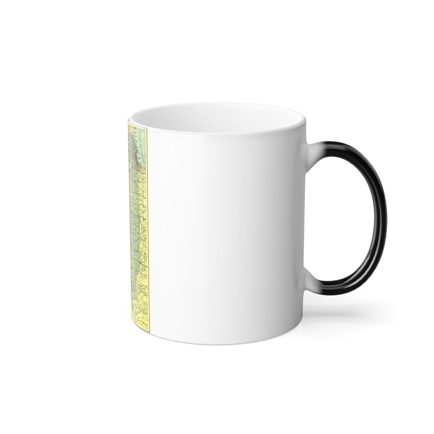 USA - Illinois (1931) (Map) Color Changing Mug 11oz-11oz-The Sticker Space