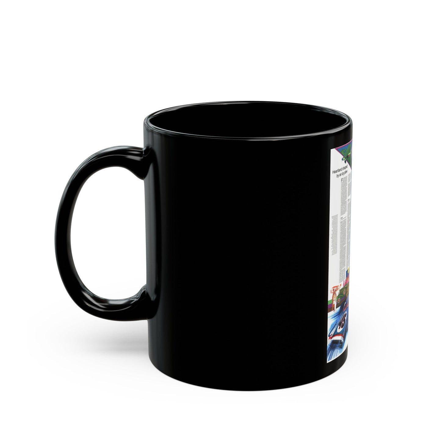 USA - Illinois, Indiana, Ohio, Kentucky 2 (1977) (Map) Black Coffee Mug-The Sticker Space