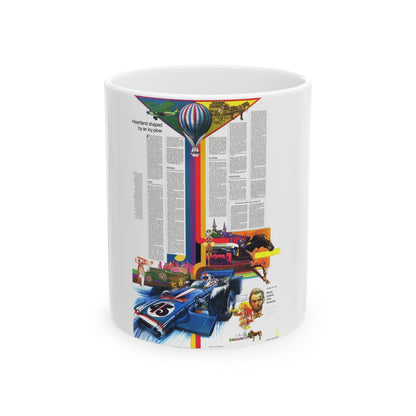 USA - Illinois, Indiana, Ohio, Kentucky 2 (1977) (Map) White Coffee Mug-11oz-The Sticker Space