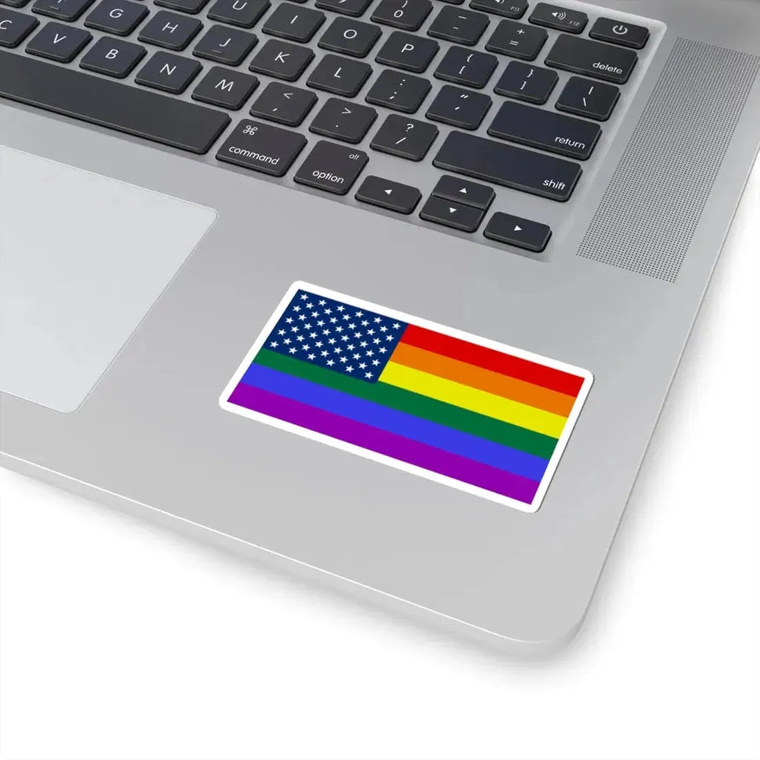 USA Lesbian Gay Bisexual Transgender flag (United States) STICKER Vinyl Kiss-Cut Decal - The Sticker Space
