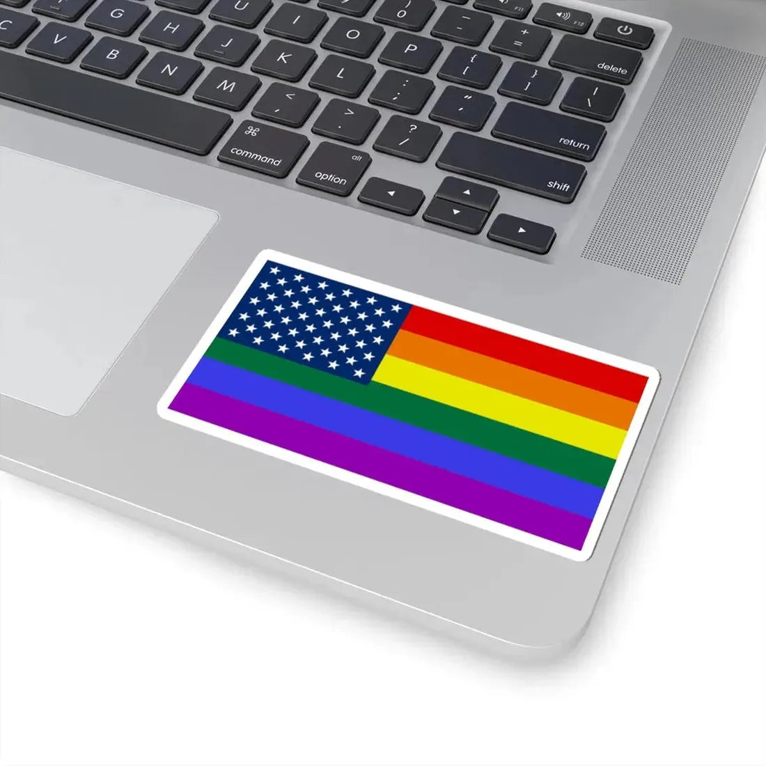USA Lesbian Gay Bisexual Transgender flag (United States) STICKER Vinyl Kiss-Cut Decal - The Sticker Space