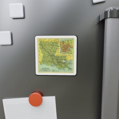 USA - Louisiana (1930) (Map) Refrigerator Magnet-The Sticker Space