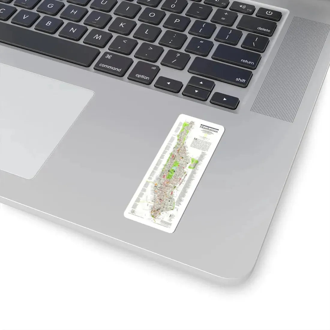 USA - Manhattan (1990) (Map) STICKER Vinyl Kiss-Cut Decal - The Sticker Space