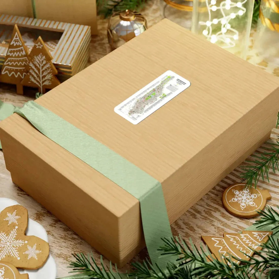 USA - Manhattan (1990) (Map) STICKER Vinyl Kiss-Cut Decal - The Sticker Space