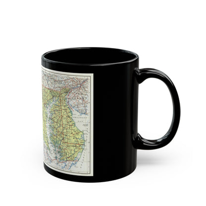 USA - Maryland, Delaware (1927) (Map) Black Coffee Mug-The Sticker Space