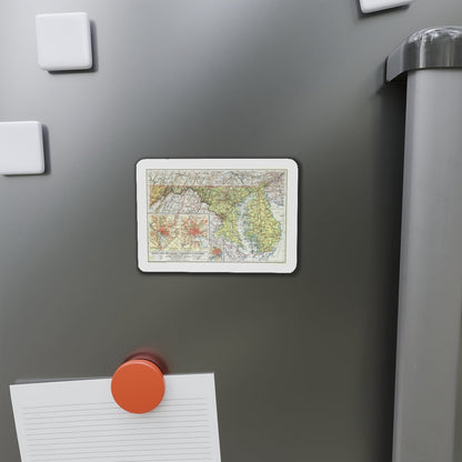 USA - Maryland, Delaware (1927) (Map) Refrigerator Magnet-The Sticker Space