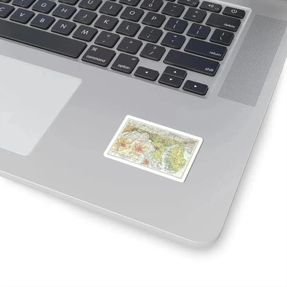 USA - Maryland, Delaware (1927) (Map) STICKER Vinyl Kiss-Cut Decal - The Sticker Space
