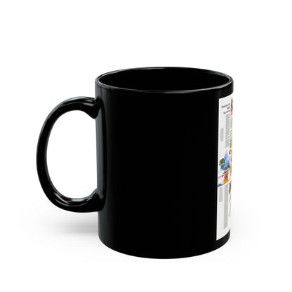 USA - Mid-Atlantic States 2 (1976) (Map) Black Coffee Mug-The Sticker Space