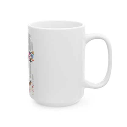 USA - Mid-Atlantic States 2 (1976) (Map) White Coffee Mug-The Sticker Space