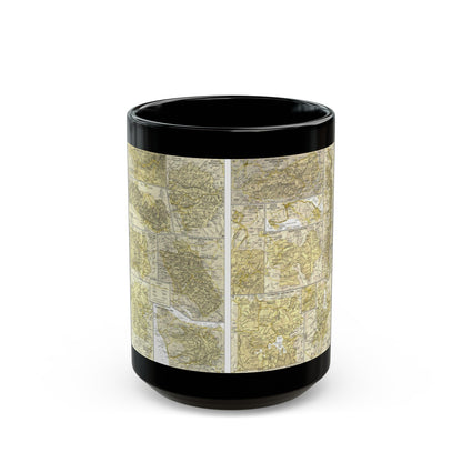 USA - National Parks and Historic Sites 2 (1958) (Map) Black Coffee Mug-15oz-The Sticker Space