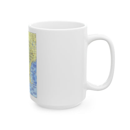 USA - New England 1 (1987) (Map) White Coffee Mug-The Sticker Space