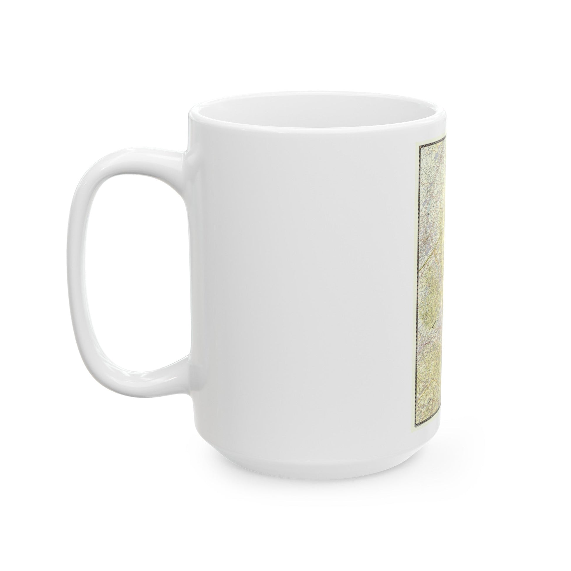 USA - New England (1955) (Map) White Coffee Mug-The Sticker Space