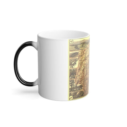 USA - New Hampshire's White Mountains (1937) (Map) Color Changing Mug 11oz-11oz-The Sticker Space